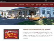 Tablet Screenshot of mcdannellsfruitfarm.com